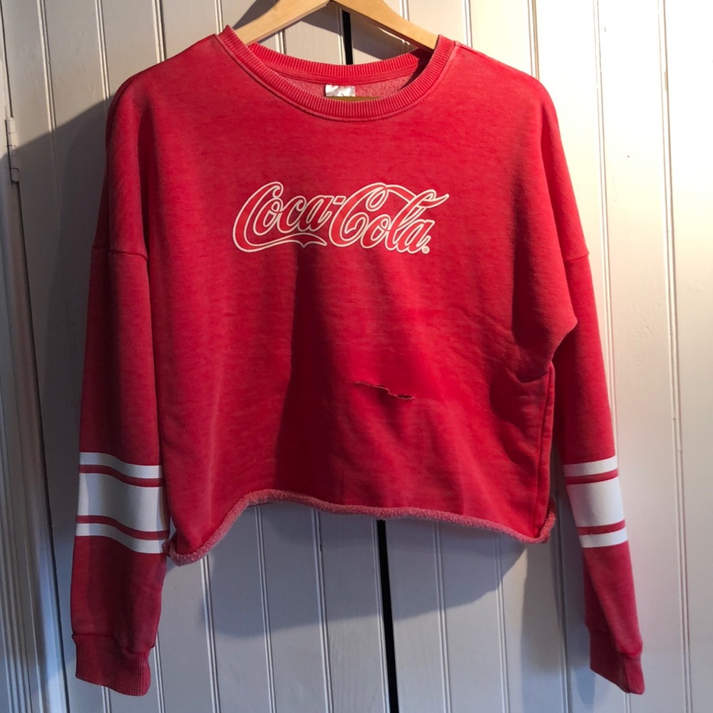 Coca Cola Cropped Sweatshirt